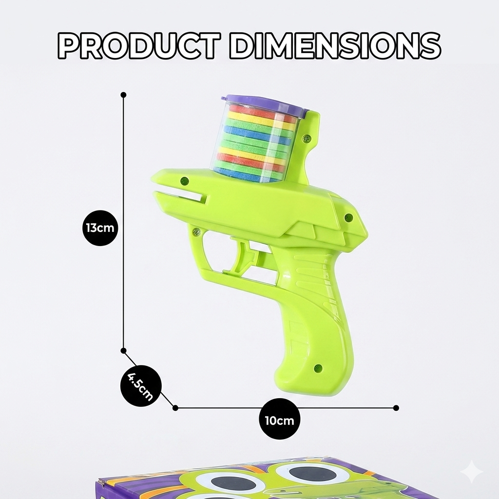 Gridn 2-in-1 Pet Disc and Soft Foam Dart Launcher - Interactive Fetch and Chase Toy for Dogs