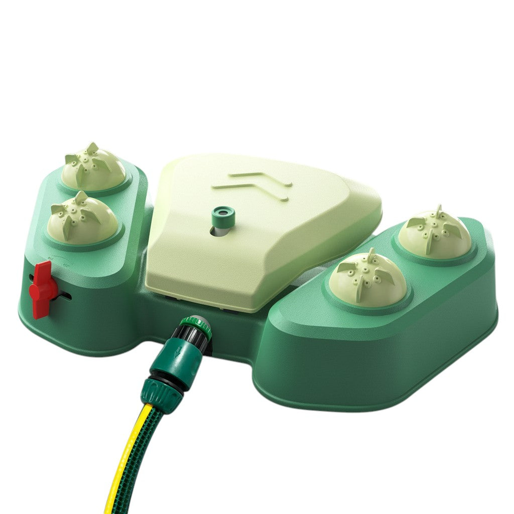 Gridn Outdoor Dog Water Play and Hydration Station - Interactive Pedal Activated Pet Sprinkler