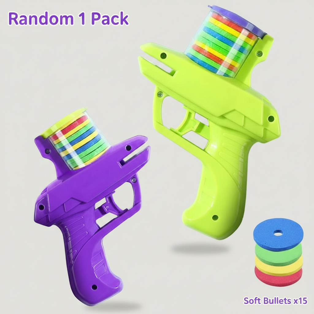 Gridn 2-in-1 Pet Disc and Soft Foam Dart Launcher - Interactive Fetch and Chase Toy for Dogs