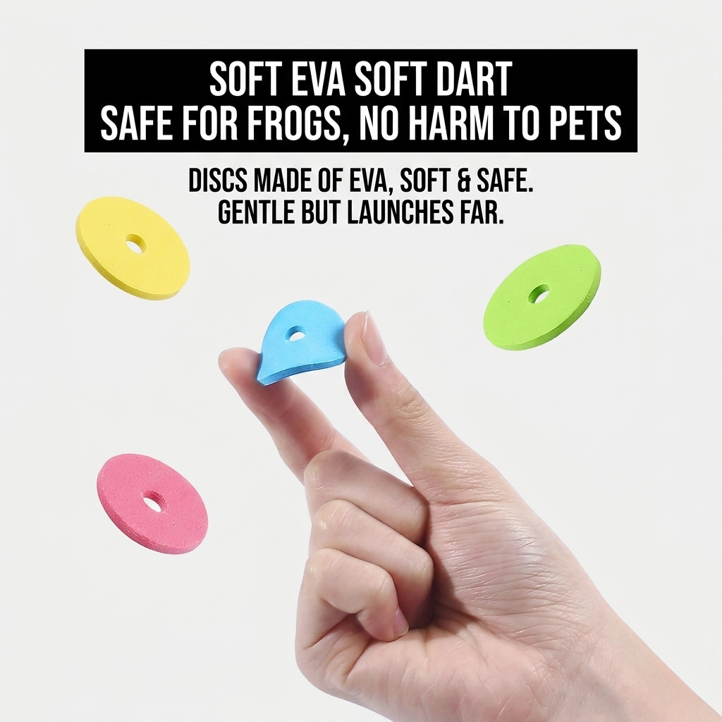 Gridn 2-in-1 Pet Disc and Soft Foam Dart Launcher - Interactive Fetch and Chase Toy for Dogs