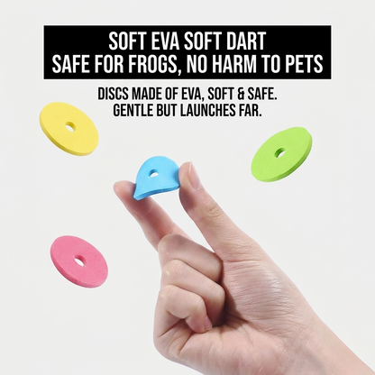 Gridn 2-in-1 Pet Disc and Soft Foam Dart Launcher - Interactive Fetch and Chase Toy for Dogs