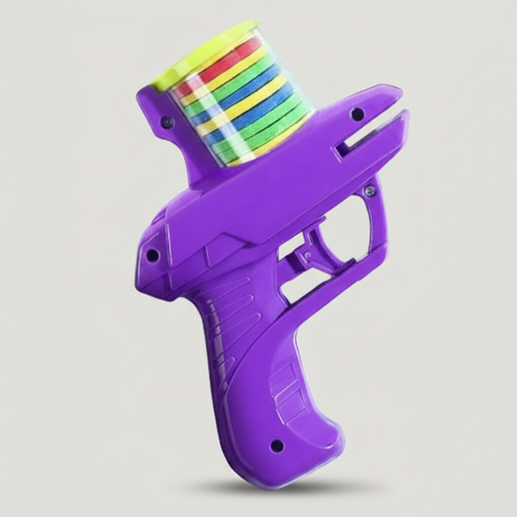 Gridn 2-in-1 Pet Disc and Soft Foam Dart Launcher - Interactive Fetch and Chase Toy for Dogs